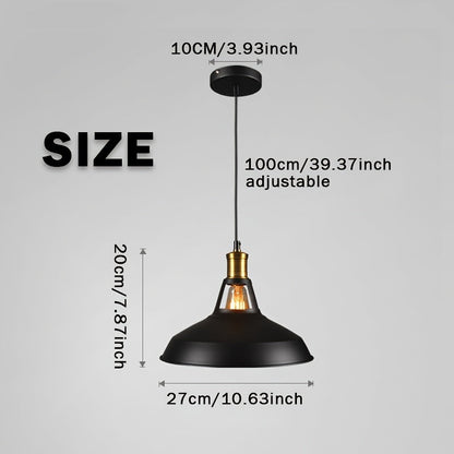 Industrielle Retro-Loft-Metall-Pendelleuchte