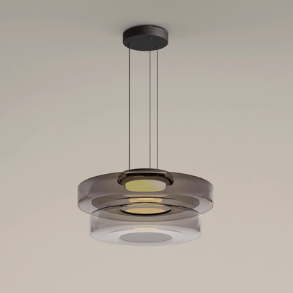 Bauhaus Tiered Glass LED Pendant