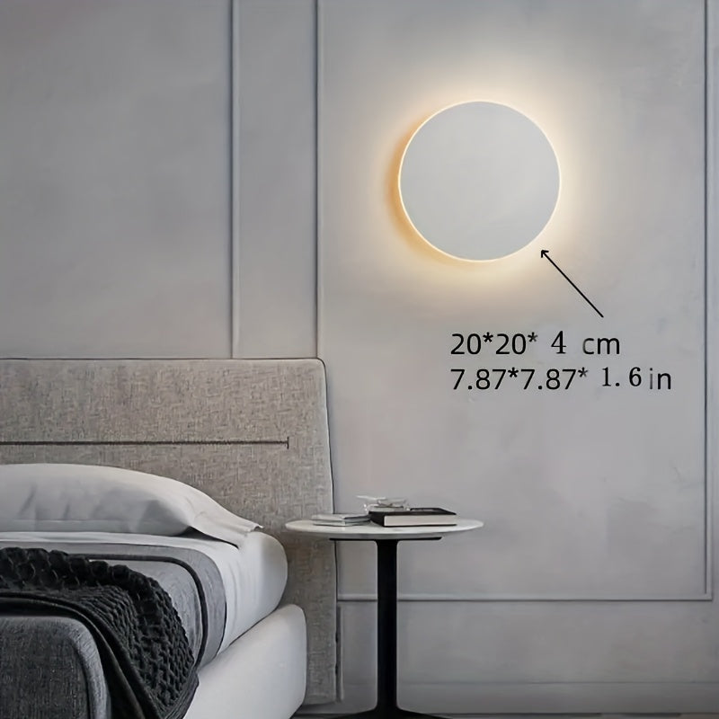 Minimalist Round Halo LED Wall Light