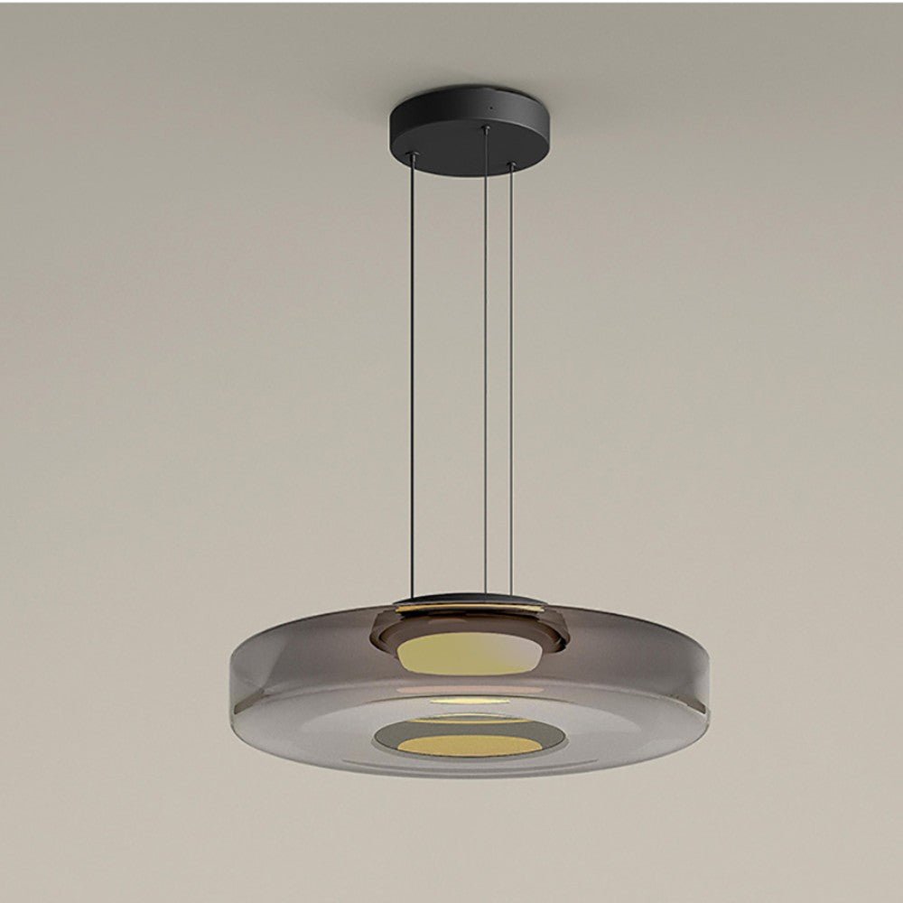 Bauhaus Tiered Glass LED Pendant
