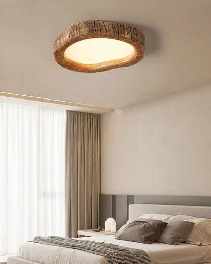 Le Halo Bois Wood-Effect LED Ceiling Light
