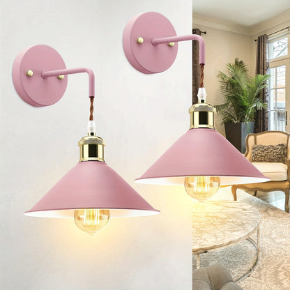 Industrial Metal Wall Sconce (Set of 2)