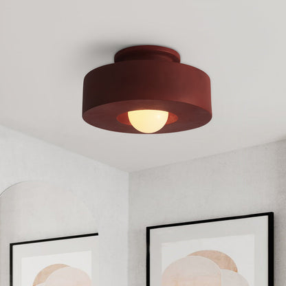 CeraCyl Ceramic-Style Cylinder Ceiling Light