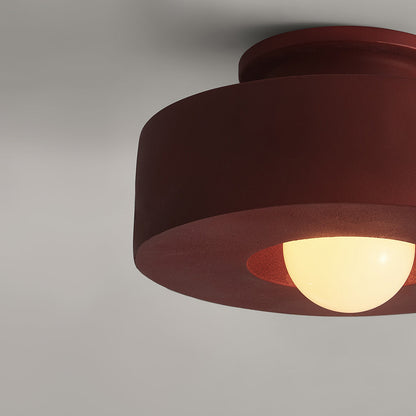 CeraCyl Ceramic-Style Cylinder Ceiling Light
