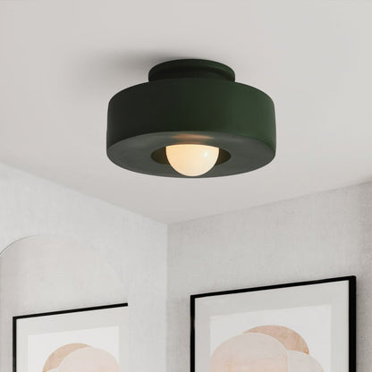 CeraCyl Ceramic-Style Cylinder Ceiling Light
