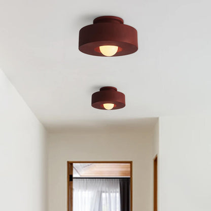 CeraCyl Ceramic-Style Cylinder Ceiling Light
