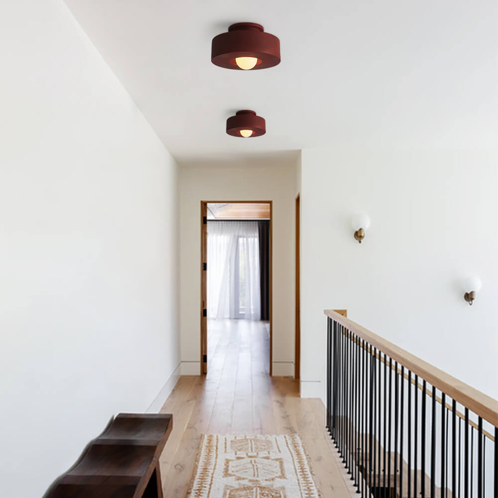 CeraCyl Ceramic-Style Cylinder Ceiling Light