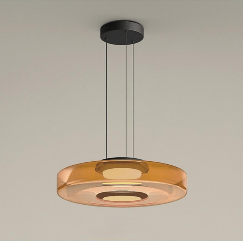 Bauhaus Tiered Glass LED Pendant