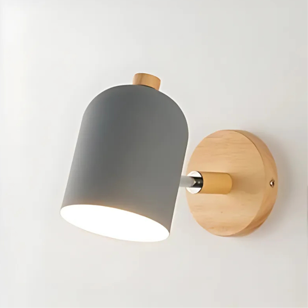 Drelis Scandinavian Wooden Wall Lamp