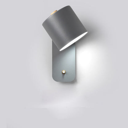 Cylinder LED Wall Lamp with Switch