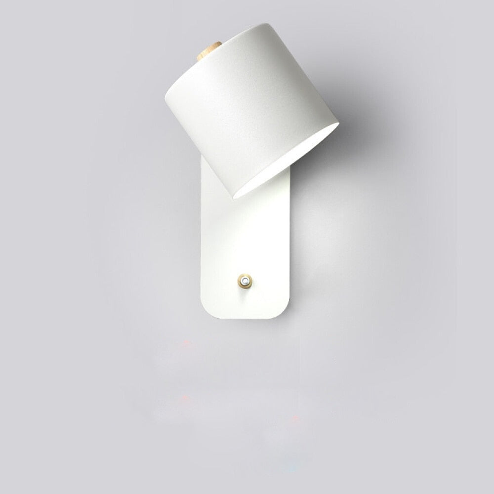 Cylinder LED Wall Lamp with Switch