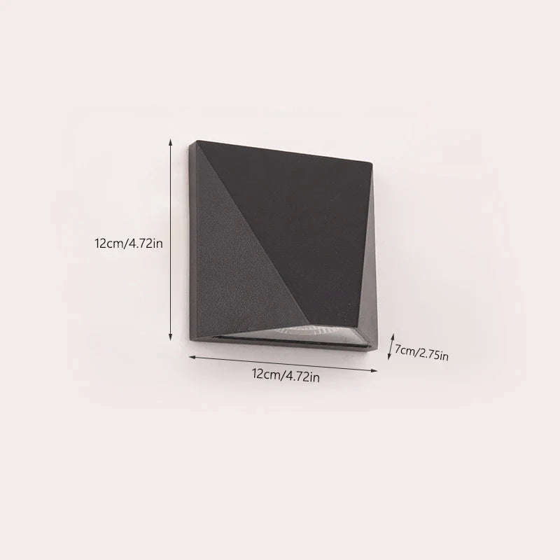 Modern Black 5W IP65 Outdoor LED Wall Light
