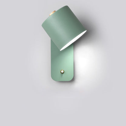Cylinder LED Wall Lamp with Switch