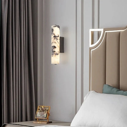 LuxeStone Natural Marble Wall Lamp