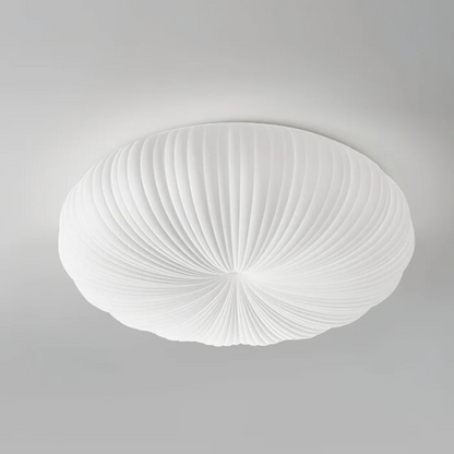 Olara Pleated LED Flush Ceiling Light