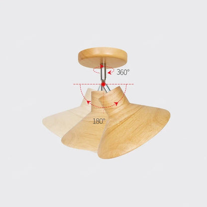 NordicWood Timber Cone Deckenleuchte