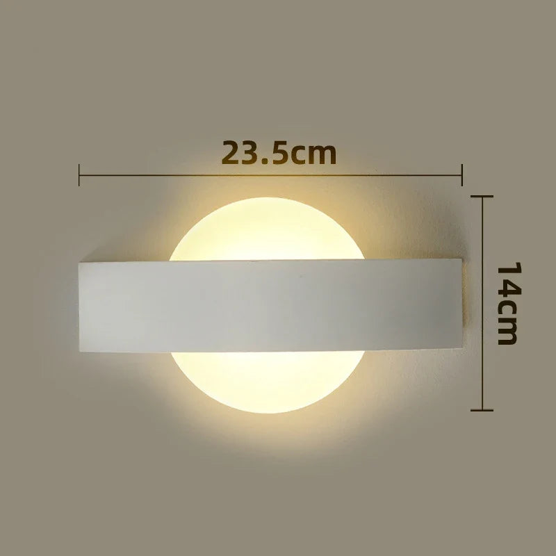 Minimalistische Acryl-Ambiente-Wandleuchte