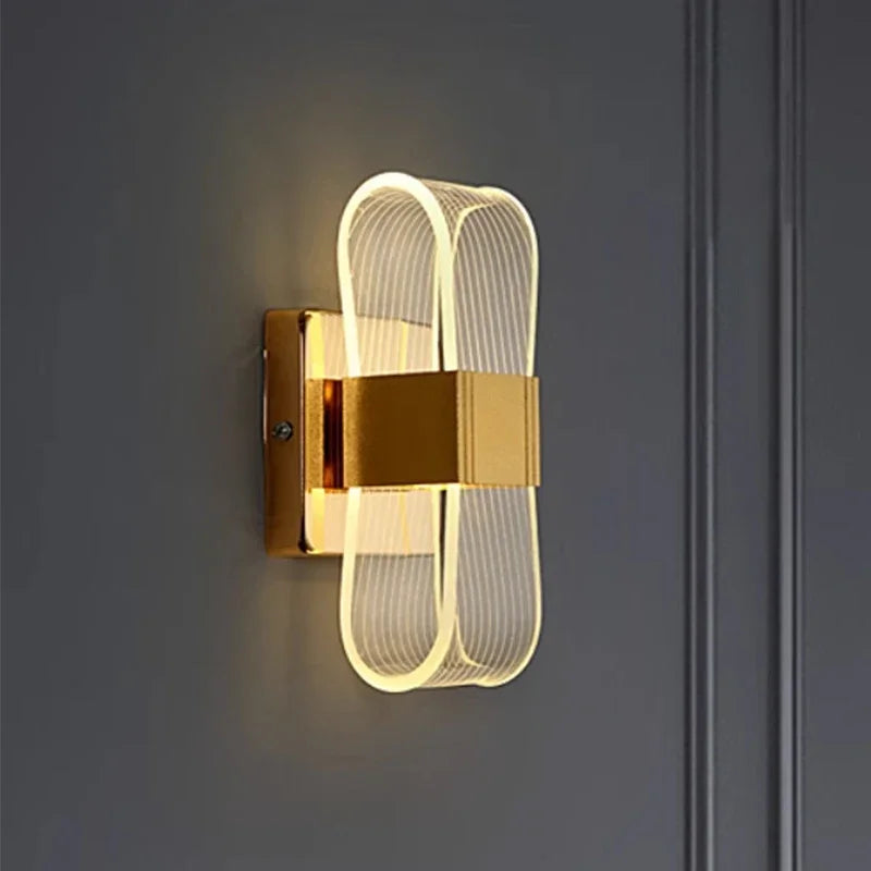 Nordic Looped Aluminium LED Wall Lamp