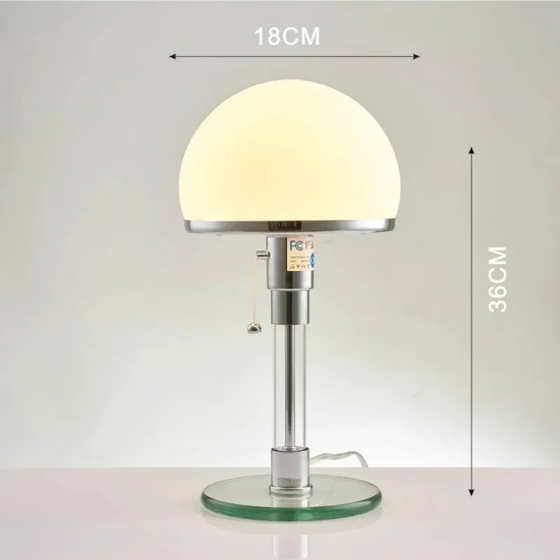 Bauhaus Glass Dome Table Lamp