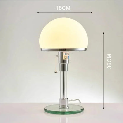 Bauhaus Glass Dome Table Lamp