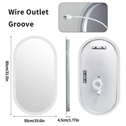 LumoOval LED Bathroom Mirror