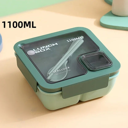 Leak-Proof Bento Lunch Box with Cutlery