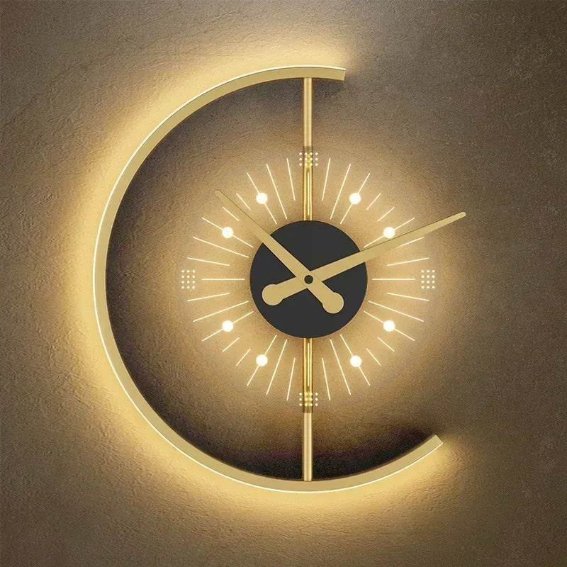 Lunaris Wanduhrenlampe