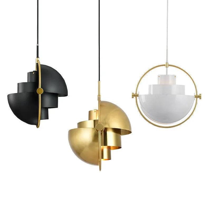 Nordic Layered Dome Ring Pendant Light