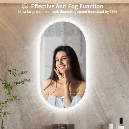 LumoOval LED Bathroom Mirror