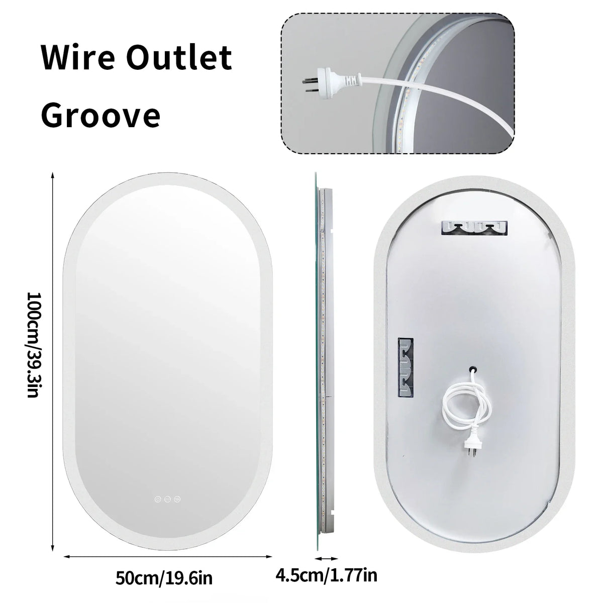 LumoOval LED Bathroom Mirror