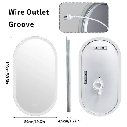 LumoOval LED Bathroom Mirror