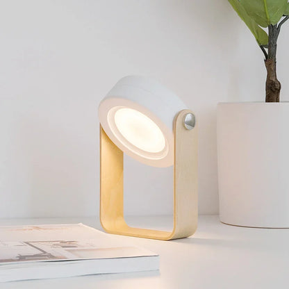 Wooden Handle Folding Rechargeable Lantern