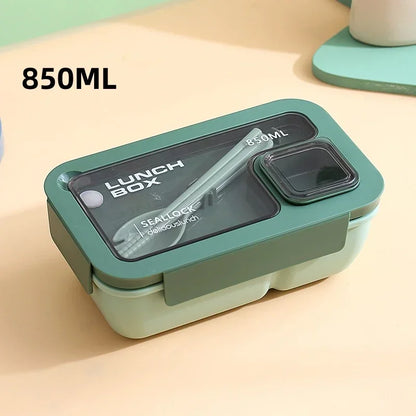 Leak-Proof Bento Lunch Box with Cutlery