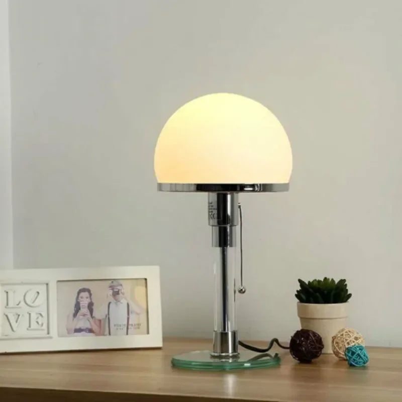 Bauhaus Glass Dome Table Lamp