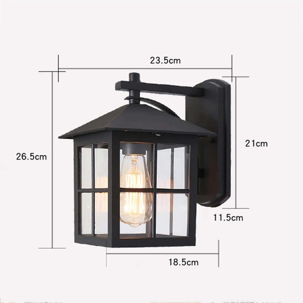 Camden Vintage Outdoor Lantern Wall Light