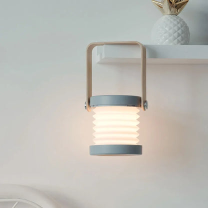 Wooden Handle Folding Rechargeable Lantern