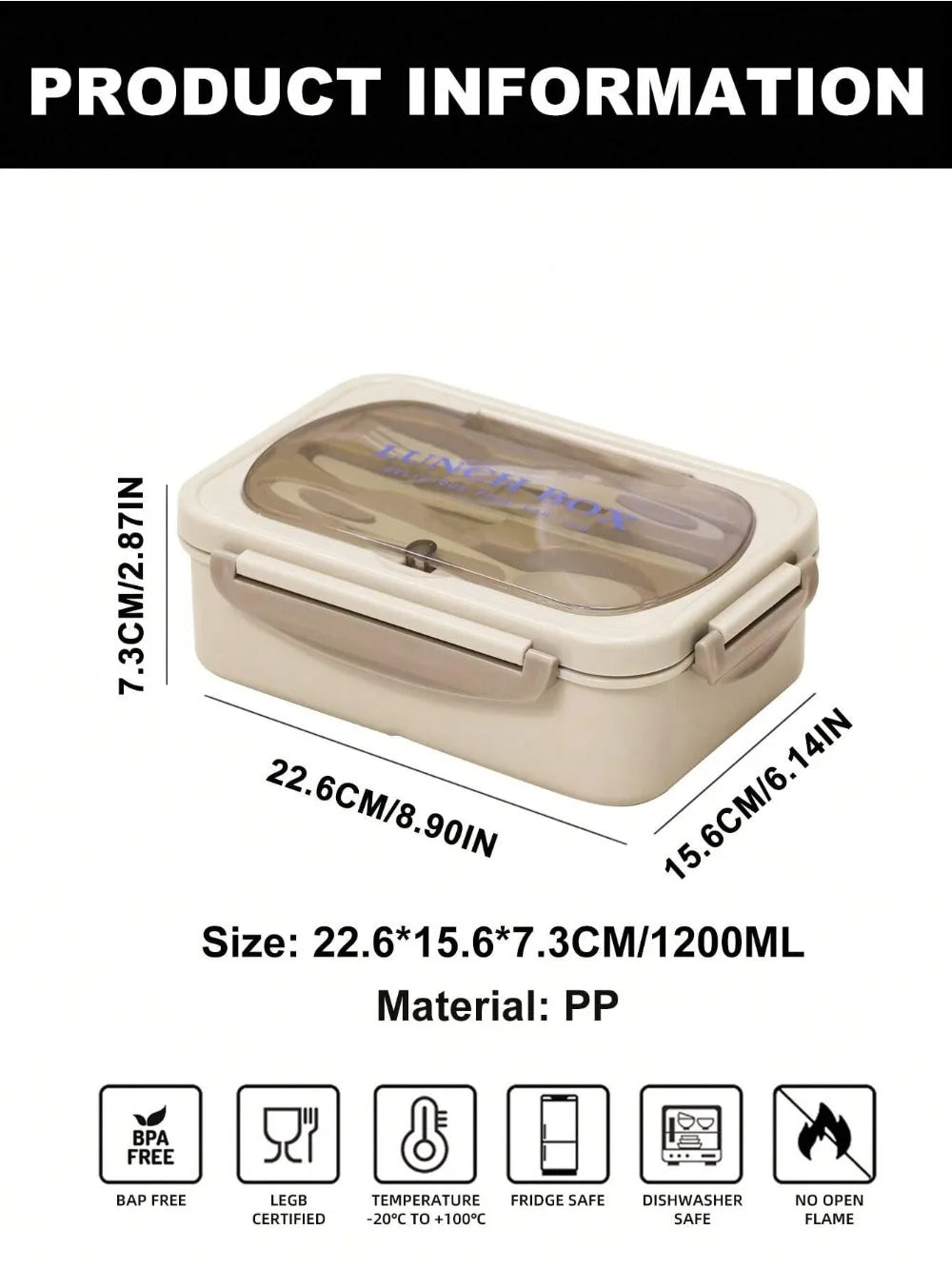 MealMate Bento-Lunchbox mit 4 Fächern