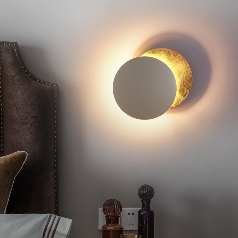 Lunaris Eclipse Überlappende Scheiben-Wandleuchte