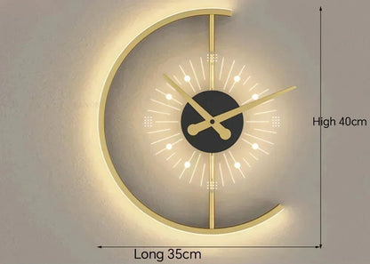Lunaris Wanduhrenlampe