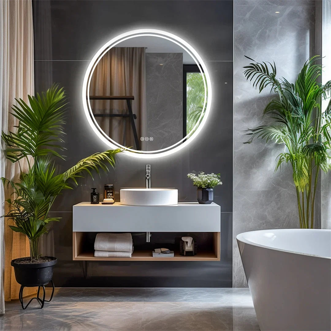 LuvoRound LED-Badezimmerspiegel