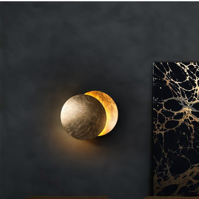 Lunaris Eclipse Überlappende Scheiben-Wandleuchte