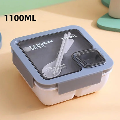 Leak-Proof Bento Lunch Box with Cutlery