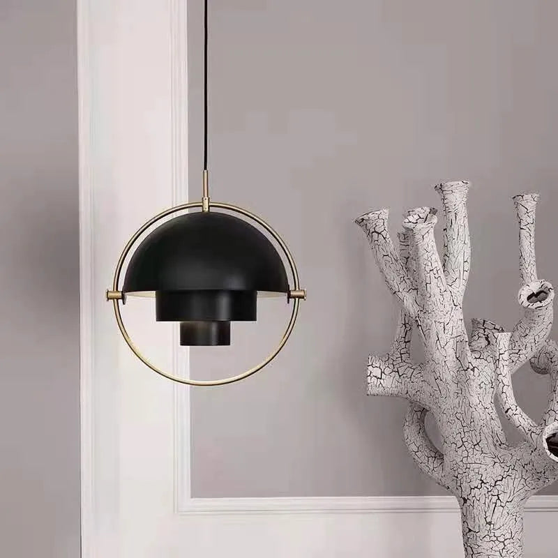 Nordic Layered Dome Ring Pendant Light