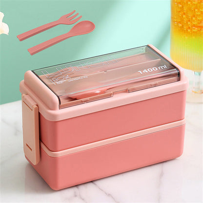 1400 ml Bento-Lunchbox mit zwei Ebenen
