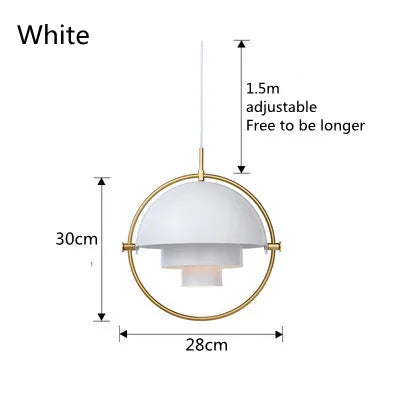 Nordic Layered Dome Ring Pendant Light