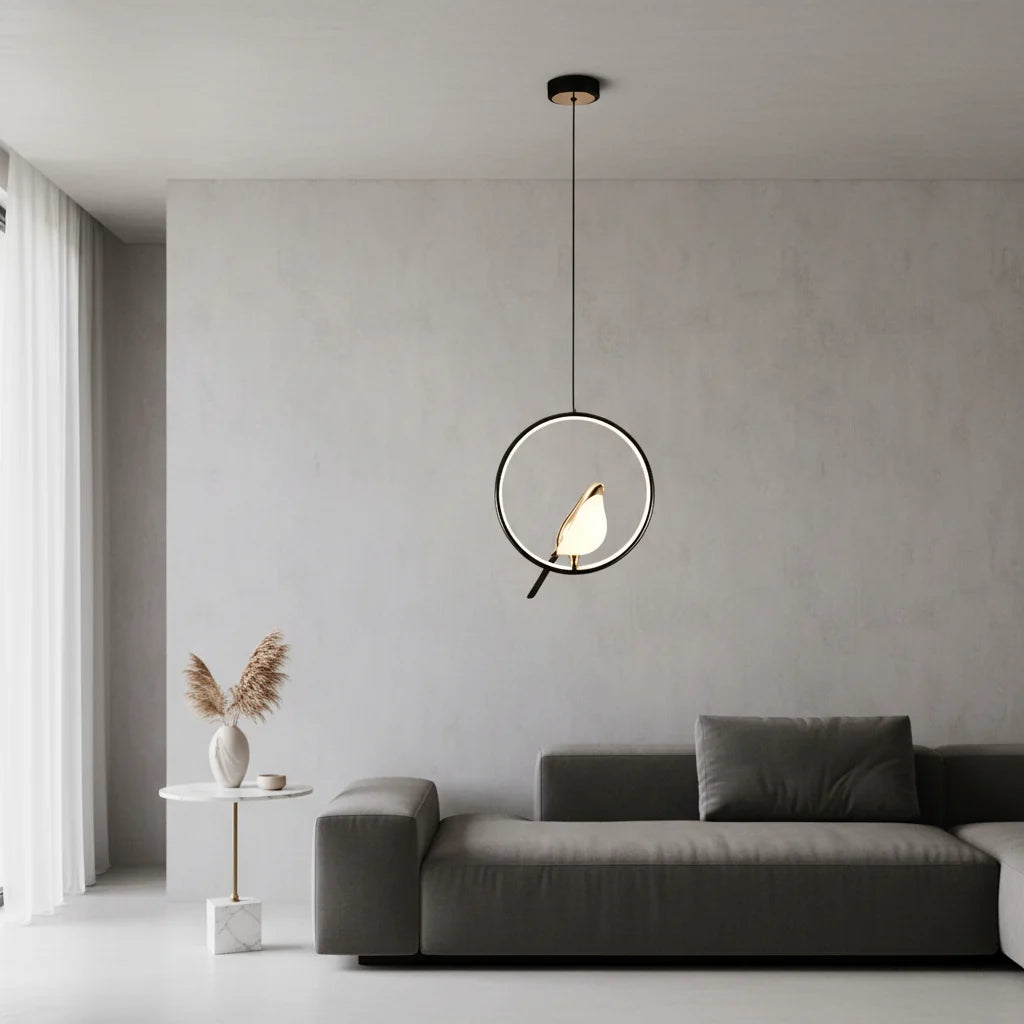 Magpie Bird Pendant Light