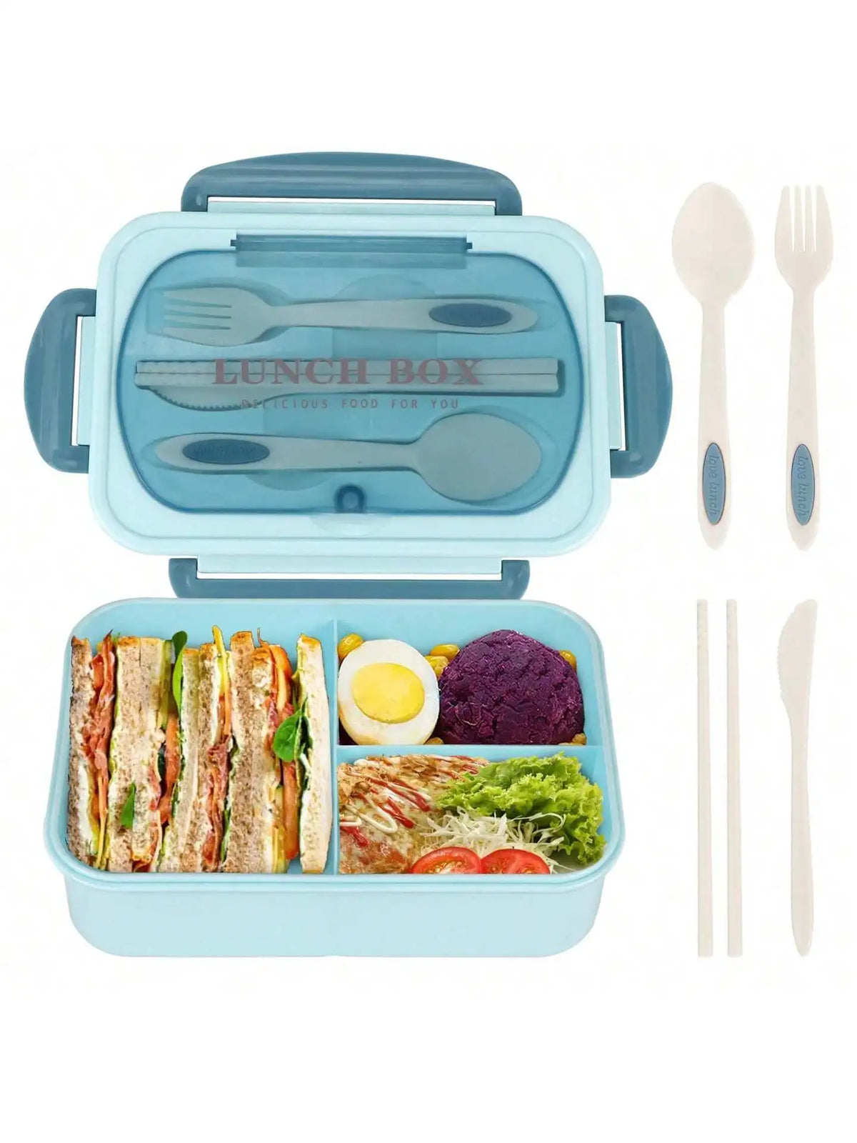 MealMate Bento-Lunchbox mit 4 Fächern
