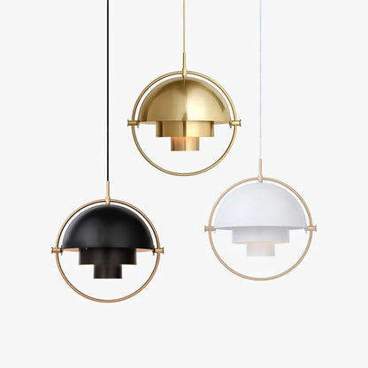 Nordic Layered Dome Ring Pendant Light