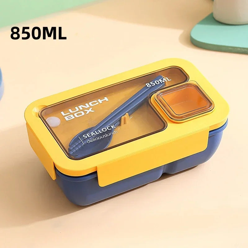 Leak-Proof Bento Lunch Box with Cutlery