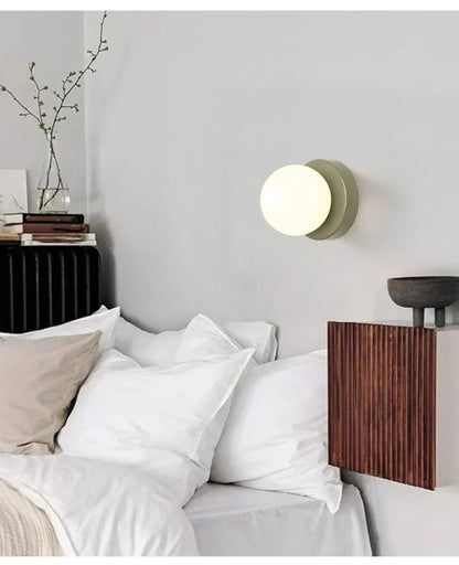 Macaron LED Glass Globe Wall Lamp